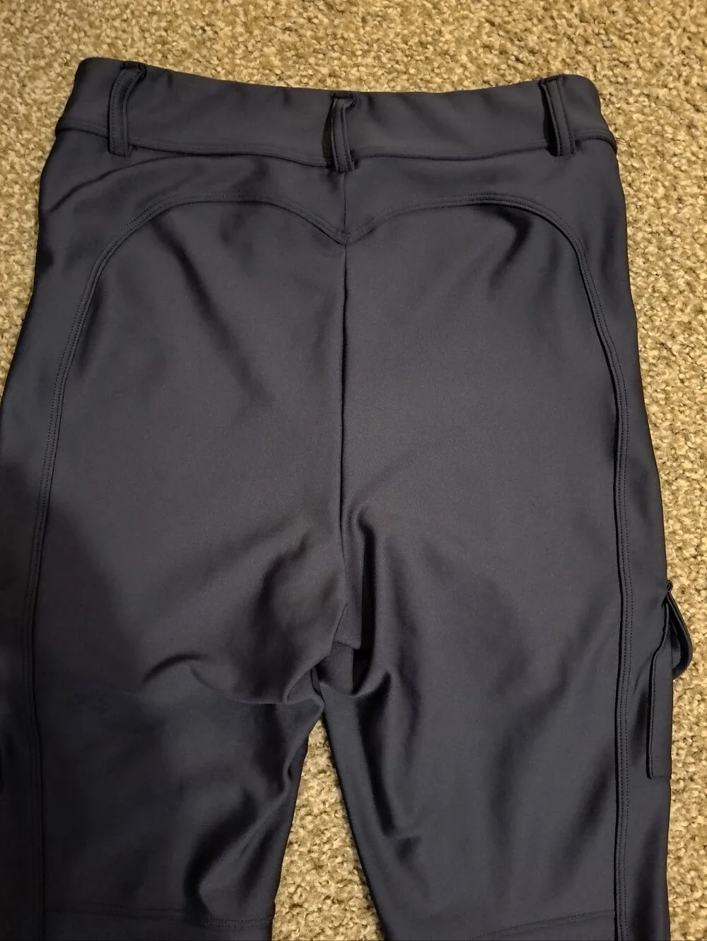 Halara High Waist Stretch Cargo Flare Pants in Dark Navy - Picture 5 of 6